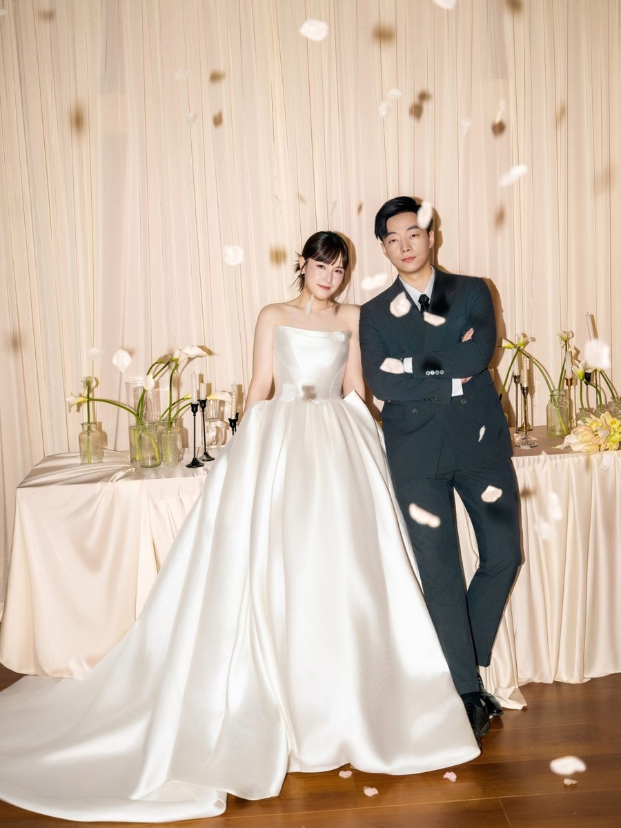 香槟派对婚纱照，第 2 张